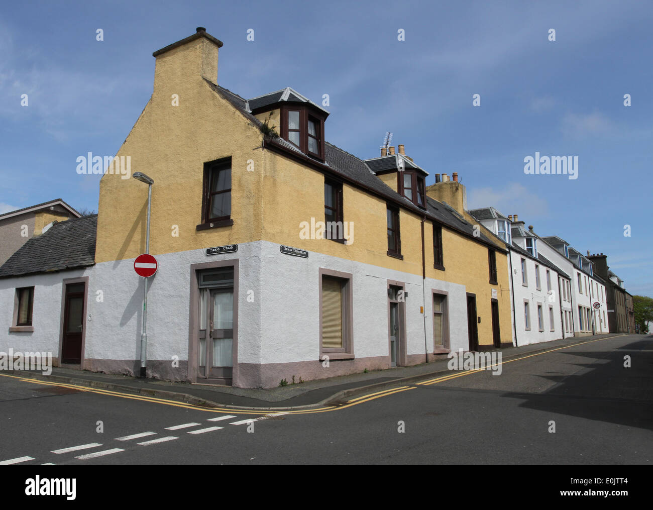 Stornoway street scene Isle of Lewis Scotland May 2014 Stock Photo Alamy