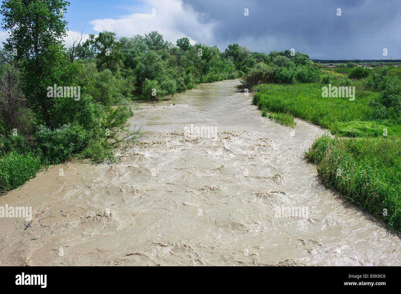 muddy river lecce Stock Photo
