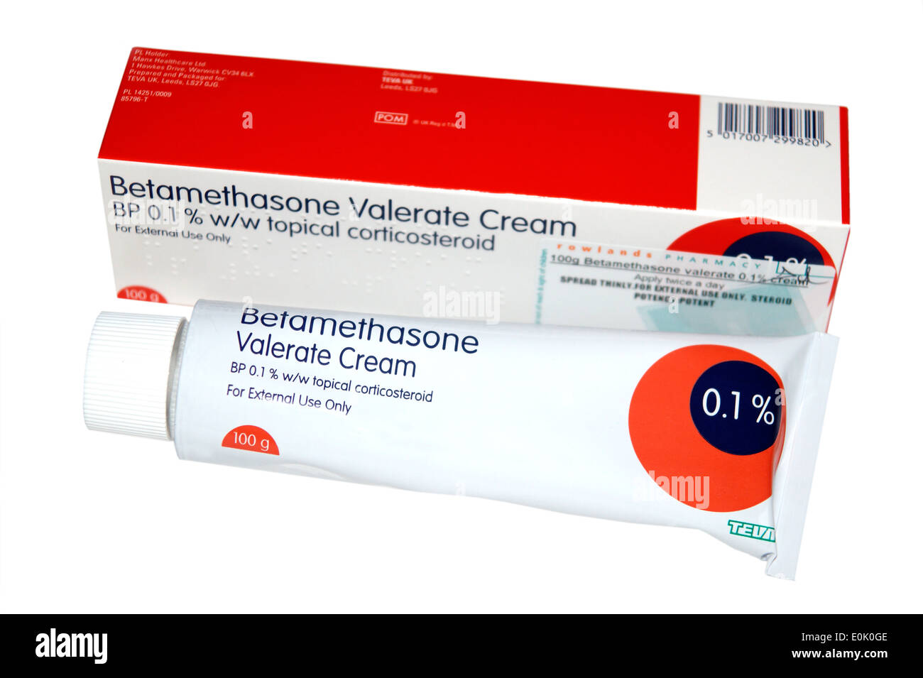 Betamethasone Valerate steroid cream used to treat inflamed skin conditions  such as eczema Stock Photo - Alamy