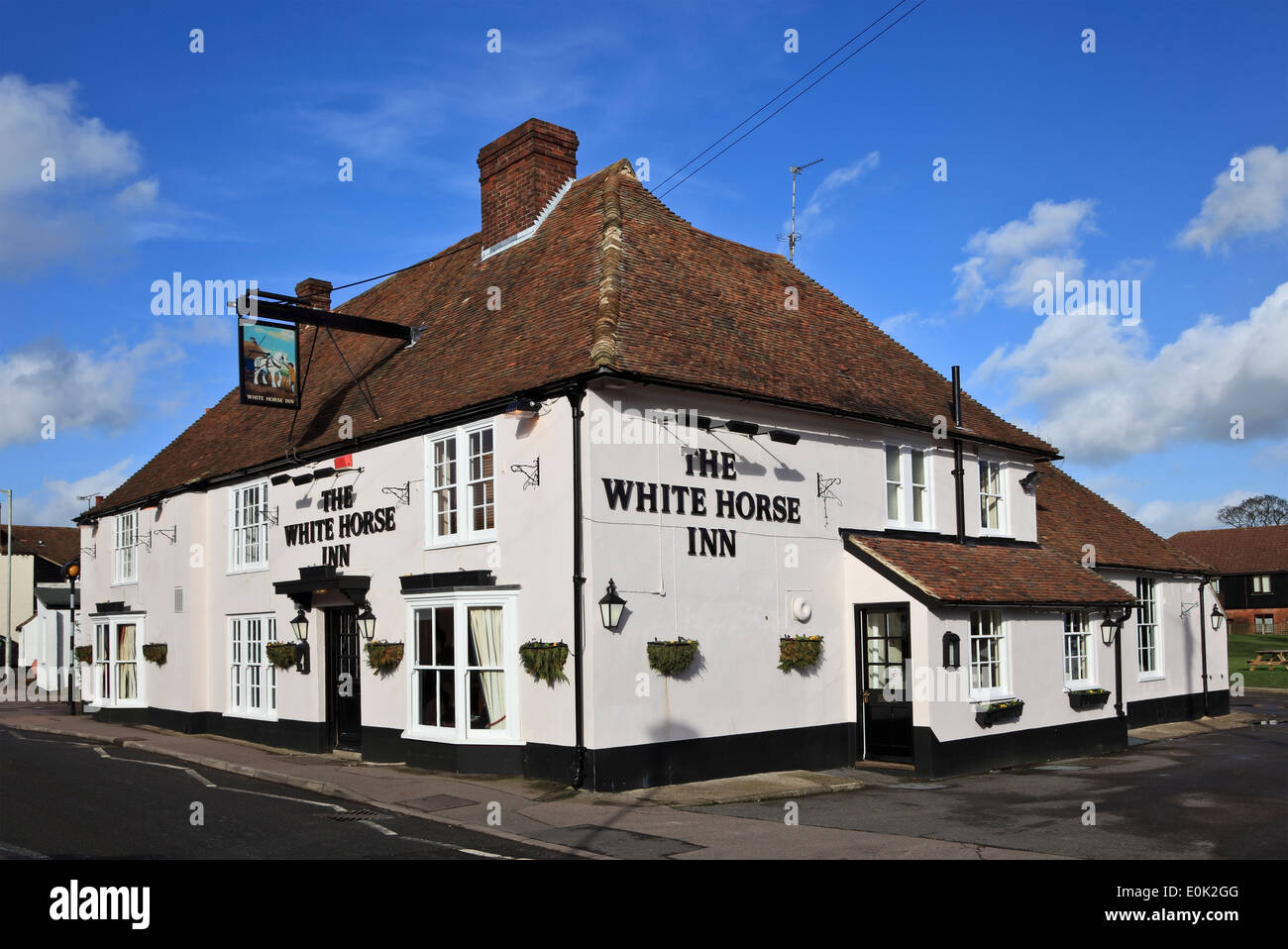 9495. White Horse Inn, Bridge, Kent Stock Photo Alamy