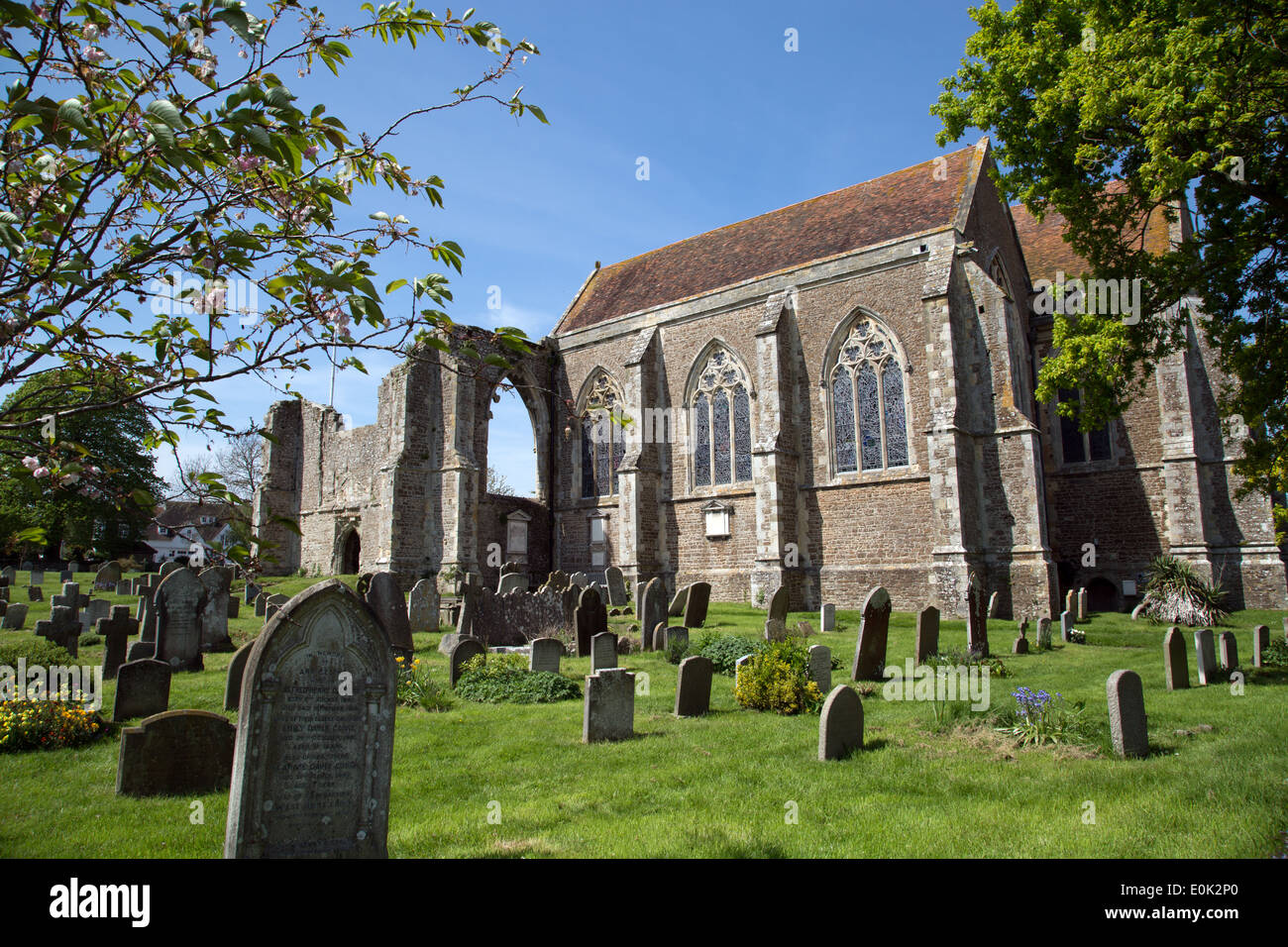 St Thomas the Martyr church in St Thomas Street, Winchelsea, East Sussex, England Stock Photo