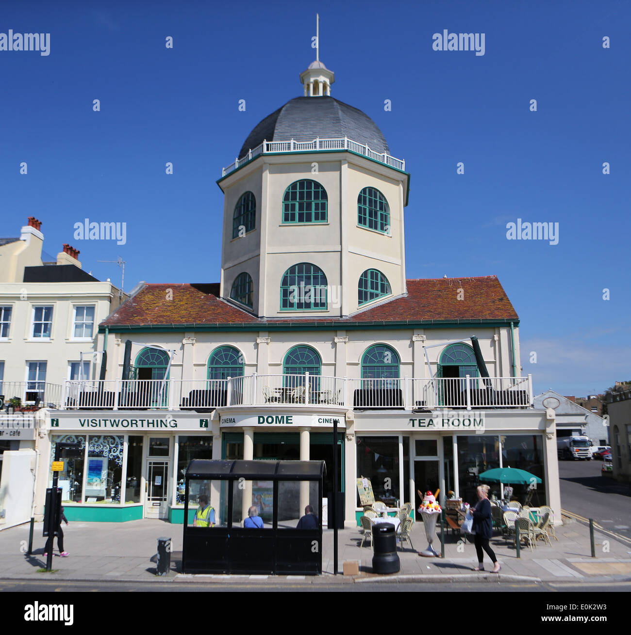 The Dome cinema tea room in Worthing Stock Photo Alamy