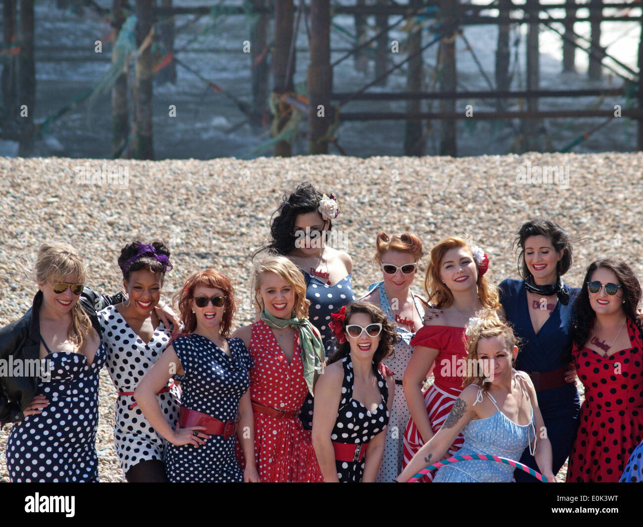 polka dots theme party outfits