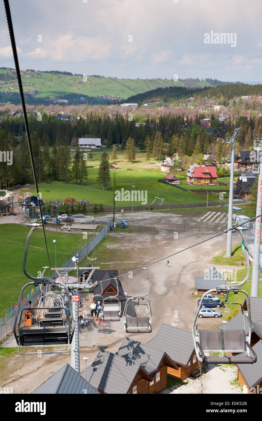 Great Krokiew ropeway chairlift tourist attraction Stock Photo
