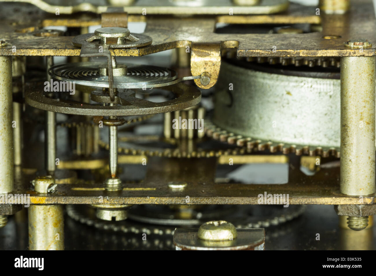 clock machine closeup Stock Photo Alamy