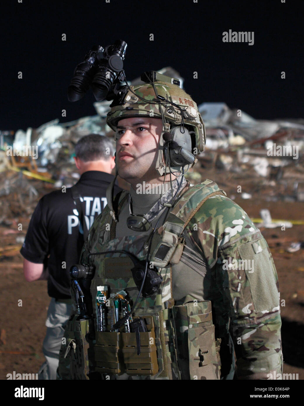 Oklahoma National Guard, 146th ASOS, Oklahoma Air National Guard, Tornado, Moore, OK Stock Photo