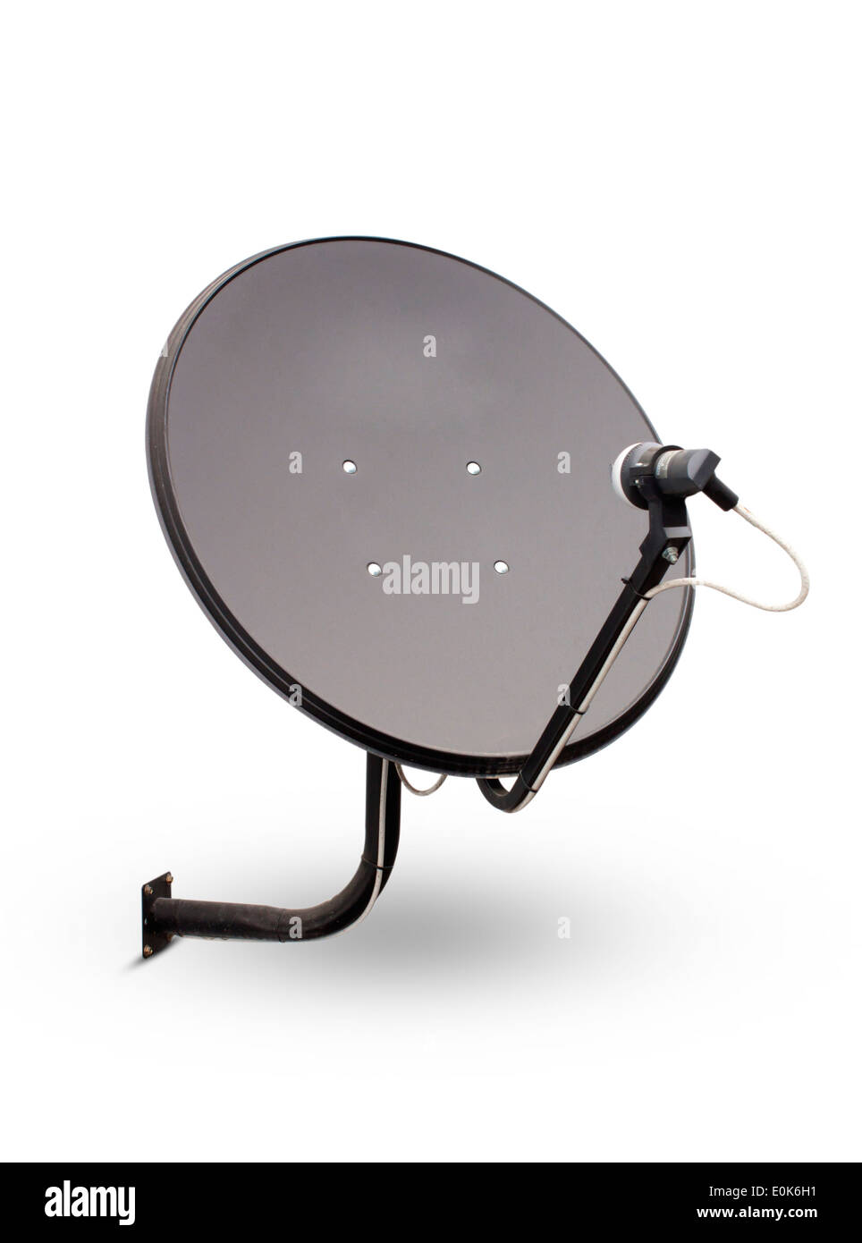 Old rusty old black satellite dishes through use Stock Photo Alamy