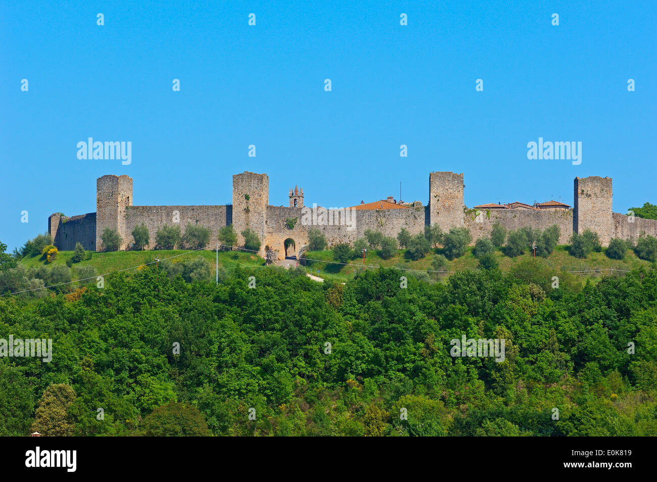 Monteriggioni, Siena Province, Tuscany, Italy, Europe Stock Photo