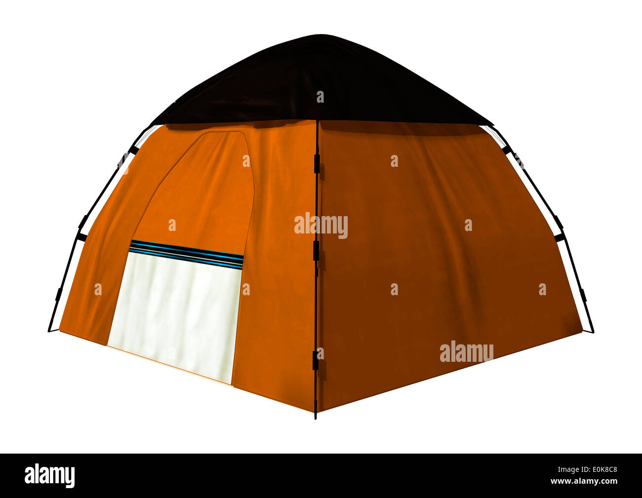 3D digital render of a camping tent isolated on white background Stock ...