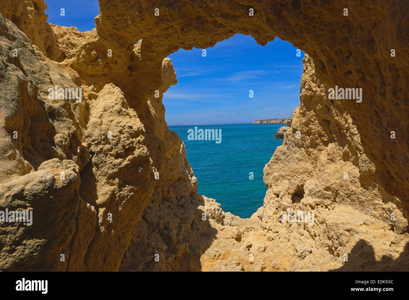 Algar Seco, Carvoeiro, Lagoa, Algarve, Portugal Stock Photo