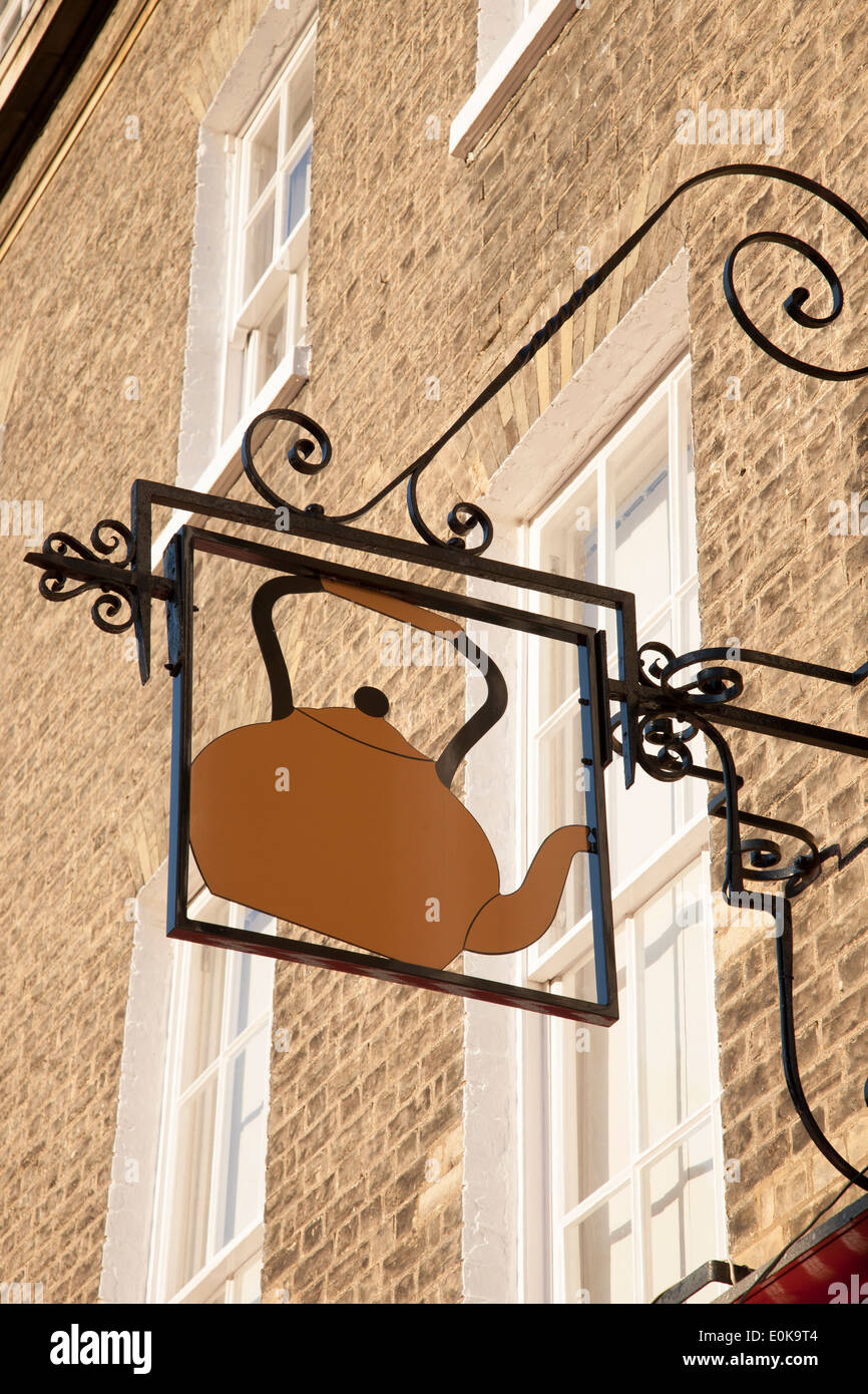 Copper Kettle Cafe and Restaurant Sign; Cambridge; England; UK Stock