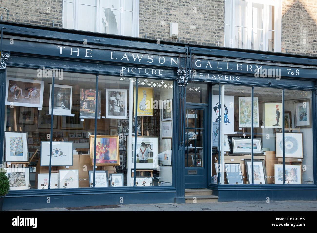 Lawson Gallery Picture Framers; Cambridge, England, UK Stock Photo Alamy