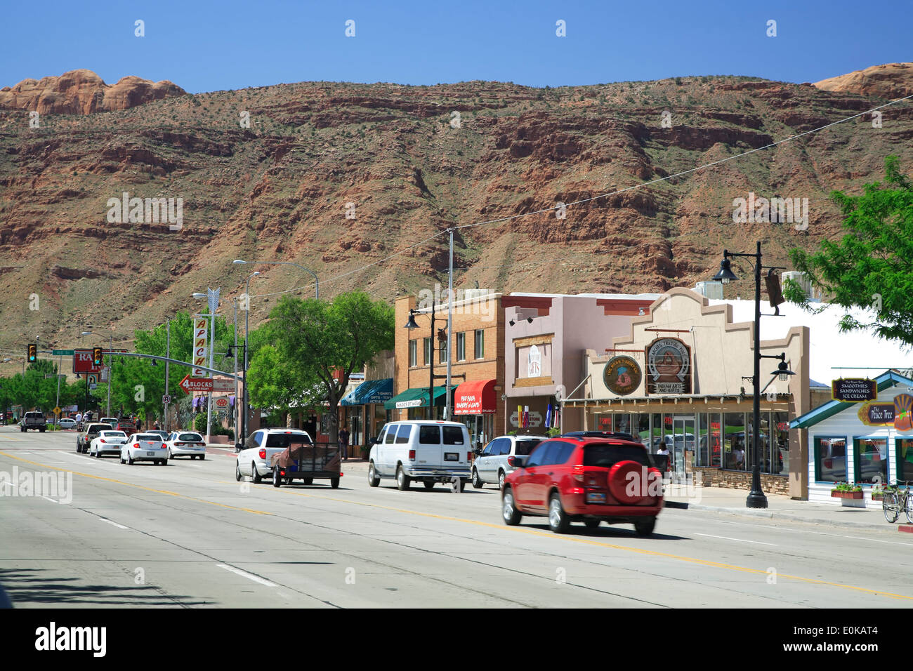 Downtown Moab, Utah USA Stock Photo Alamy
