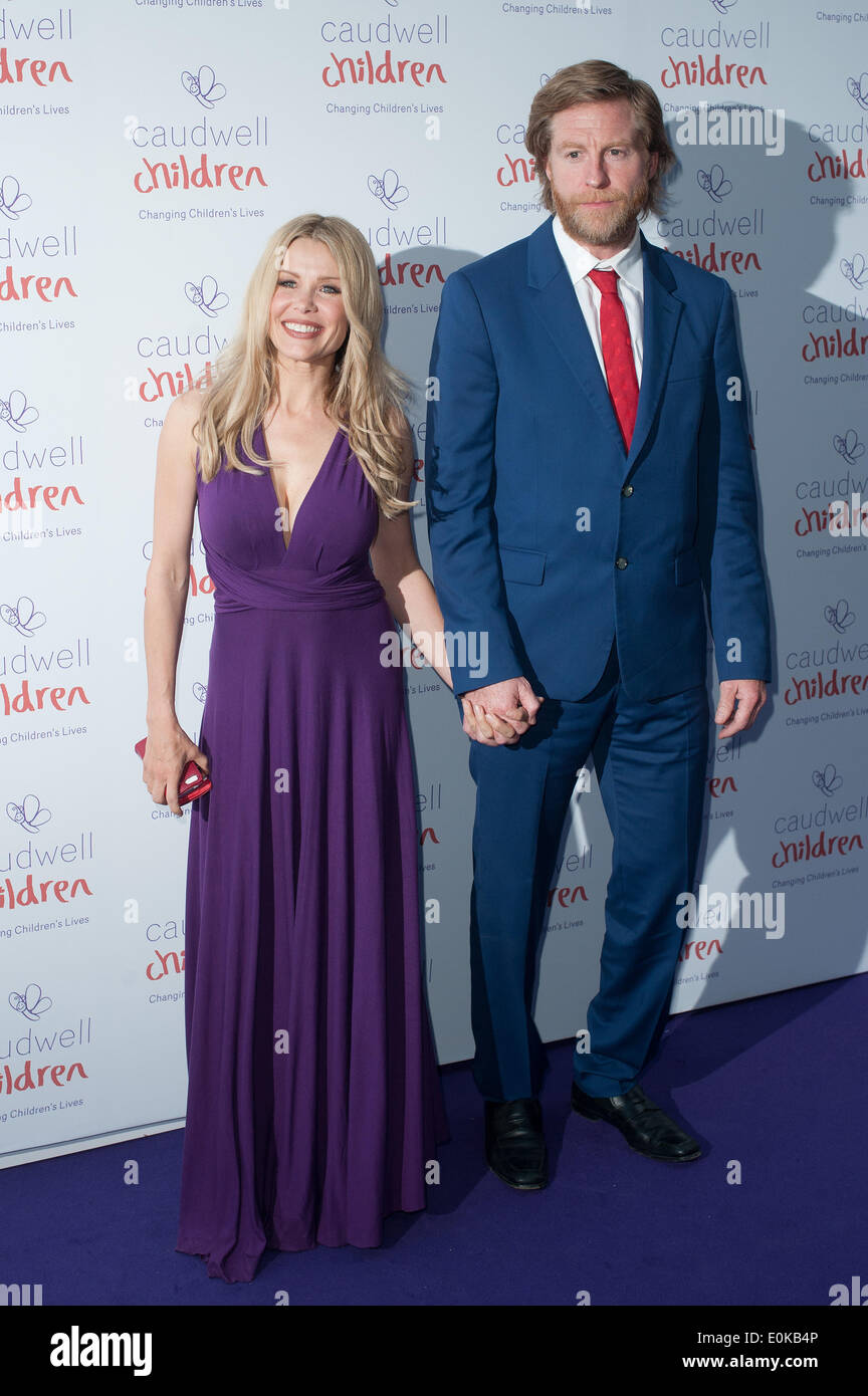 London, UK. 15th May, 2014. Melinda Messenger and guest arrive at the 2014 Caudwell Children's Butterfly Ball held at the Grosvenor House, on Thursday May 15, 2014. Credit:  Heloise/Alamy Live News Stock Photo