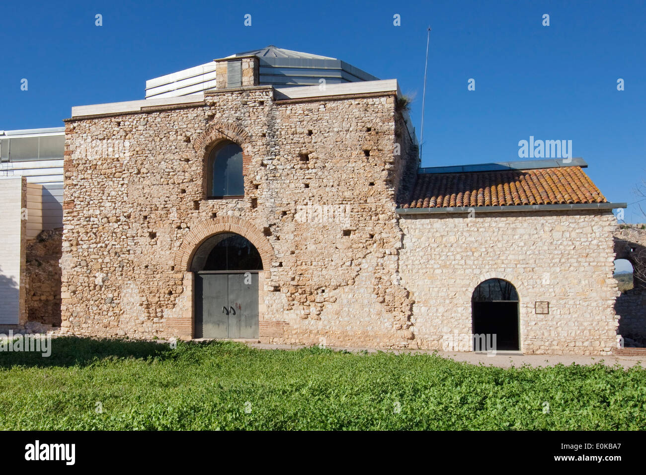 Ruins of the Villa-Mausoleum of Centcelles in Constanti, Catalonia. Stock Photo