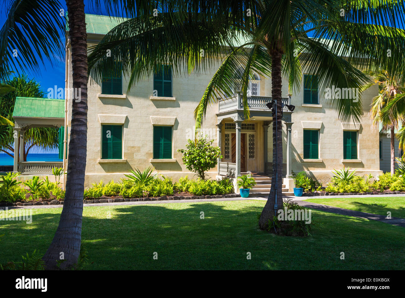 Hulihee Palace, Kailua-Kona, Hawaii, USA Stock Photo