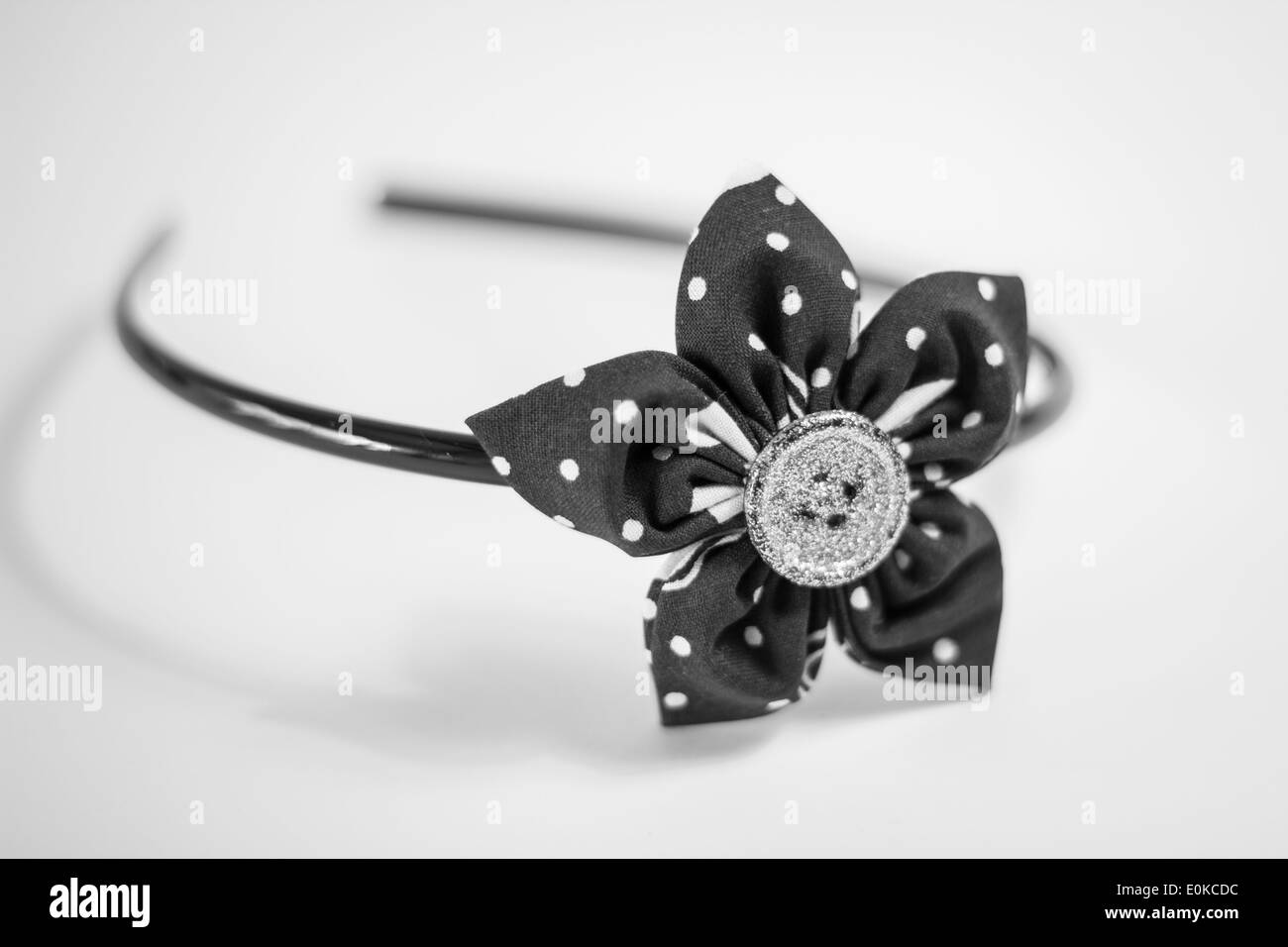 Handmade headband with flower, hairstyle, fashion Stock Photo Alamy