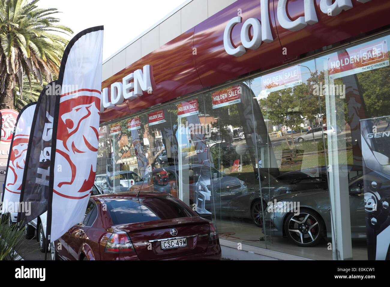 holden car dealership in brookvale,a suburb of sydney,australia Stock Photo
