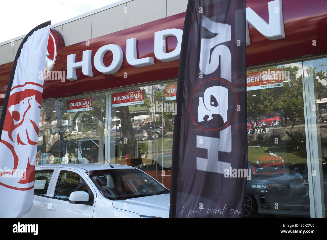 holden car dealership in brookvale,sydney suburb,australia Stock Photo