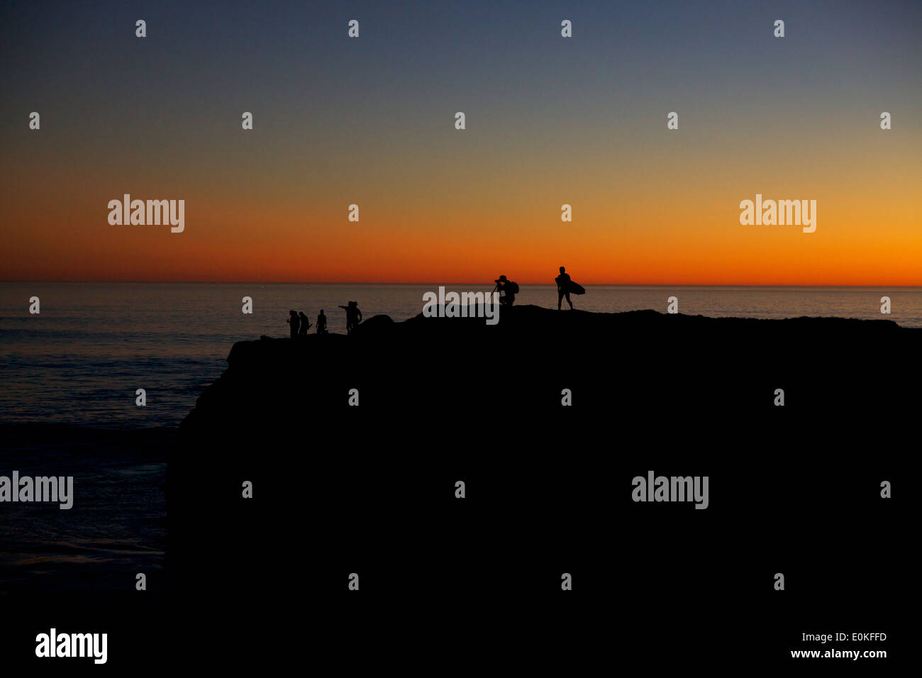 Colorful sunset ocean coast hi-res stock photography and images - Alamy