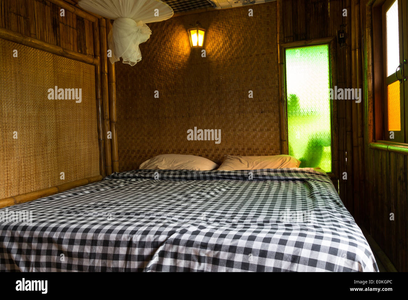 Bedroom in Cottage Stock Photo