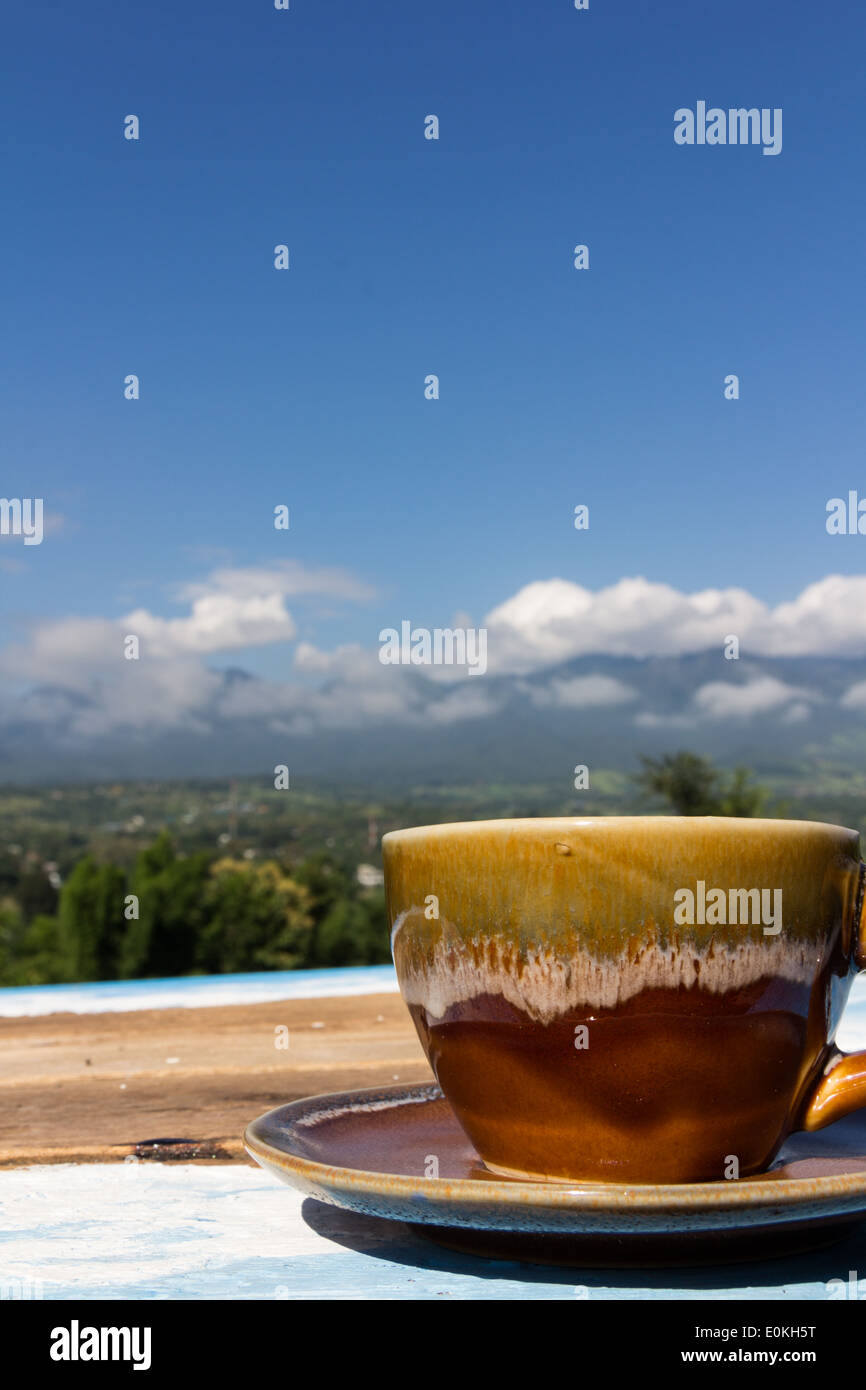 coffee cup in the morning Stock Photo Alamy