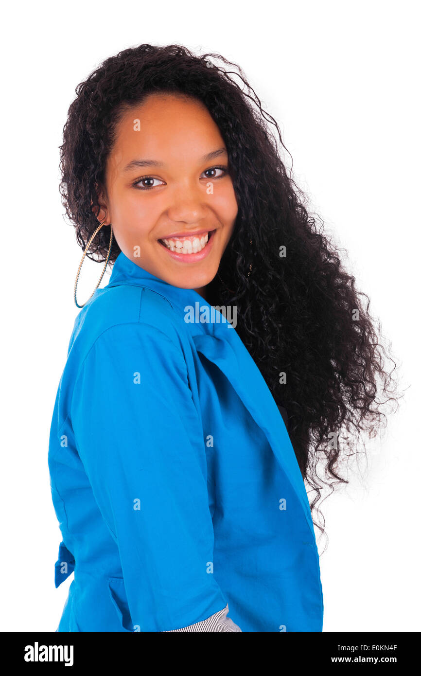 Beautiful african model woman hi-res stock photography and images - Alamy