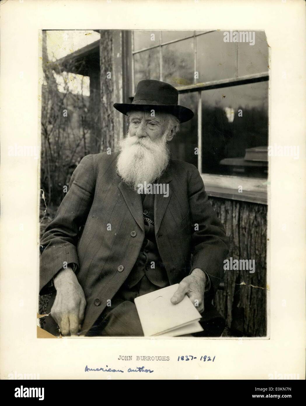 Mar. 01, 1919 - John Burroughs 1837 - 1921 American author Stock Photo