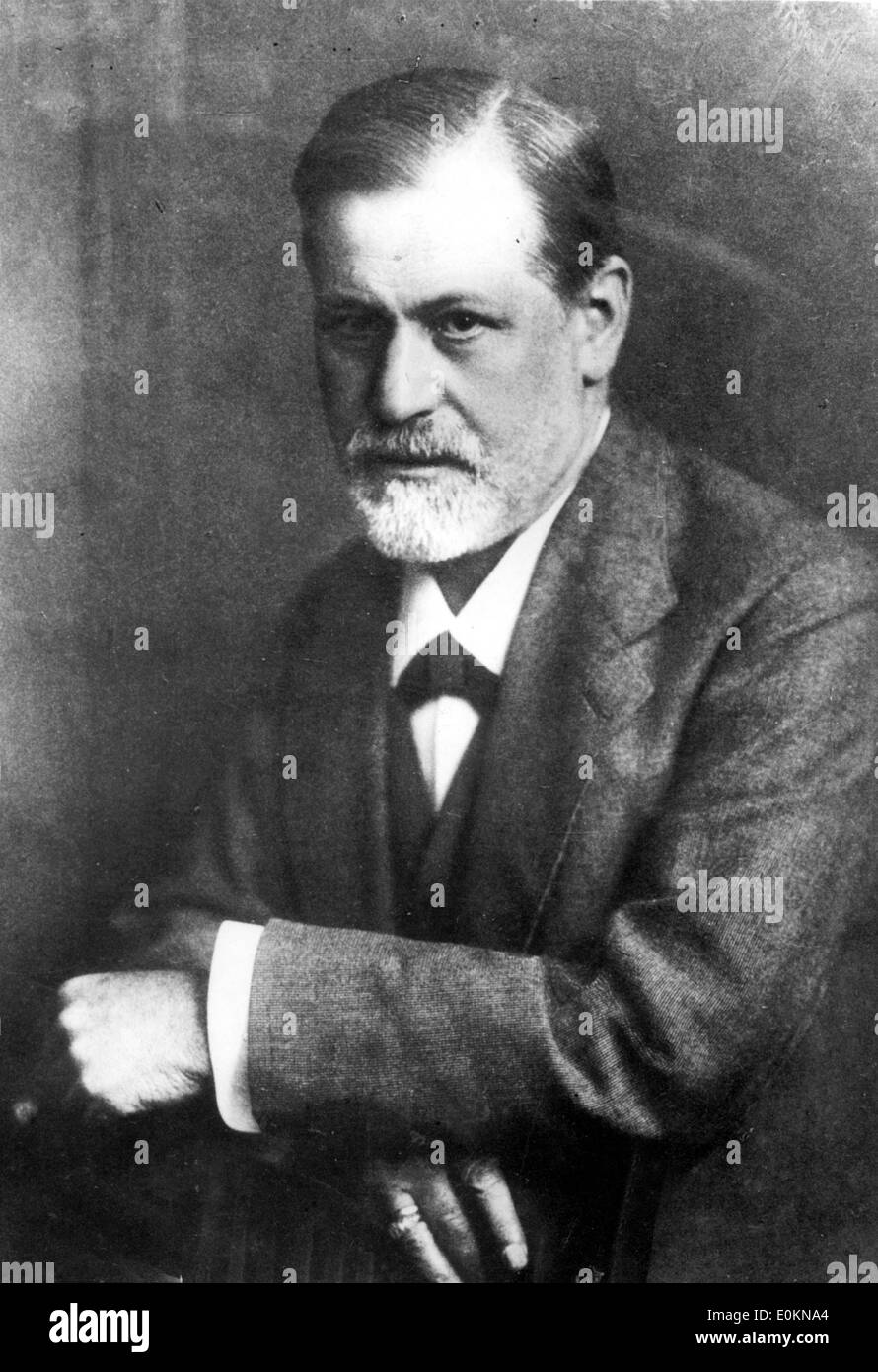 Portrait of Sigmund Freud Stock Photo