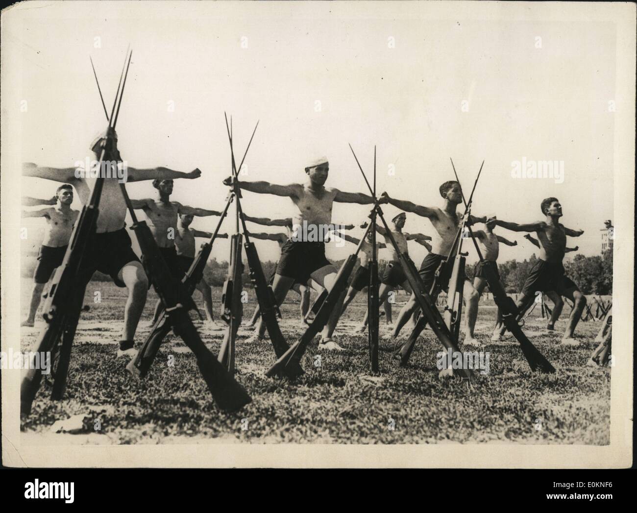 Jan. 1, 1930 - Mussolini's Fascist Youth Training Camp (exact date unknown) Stock Photo