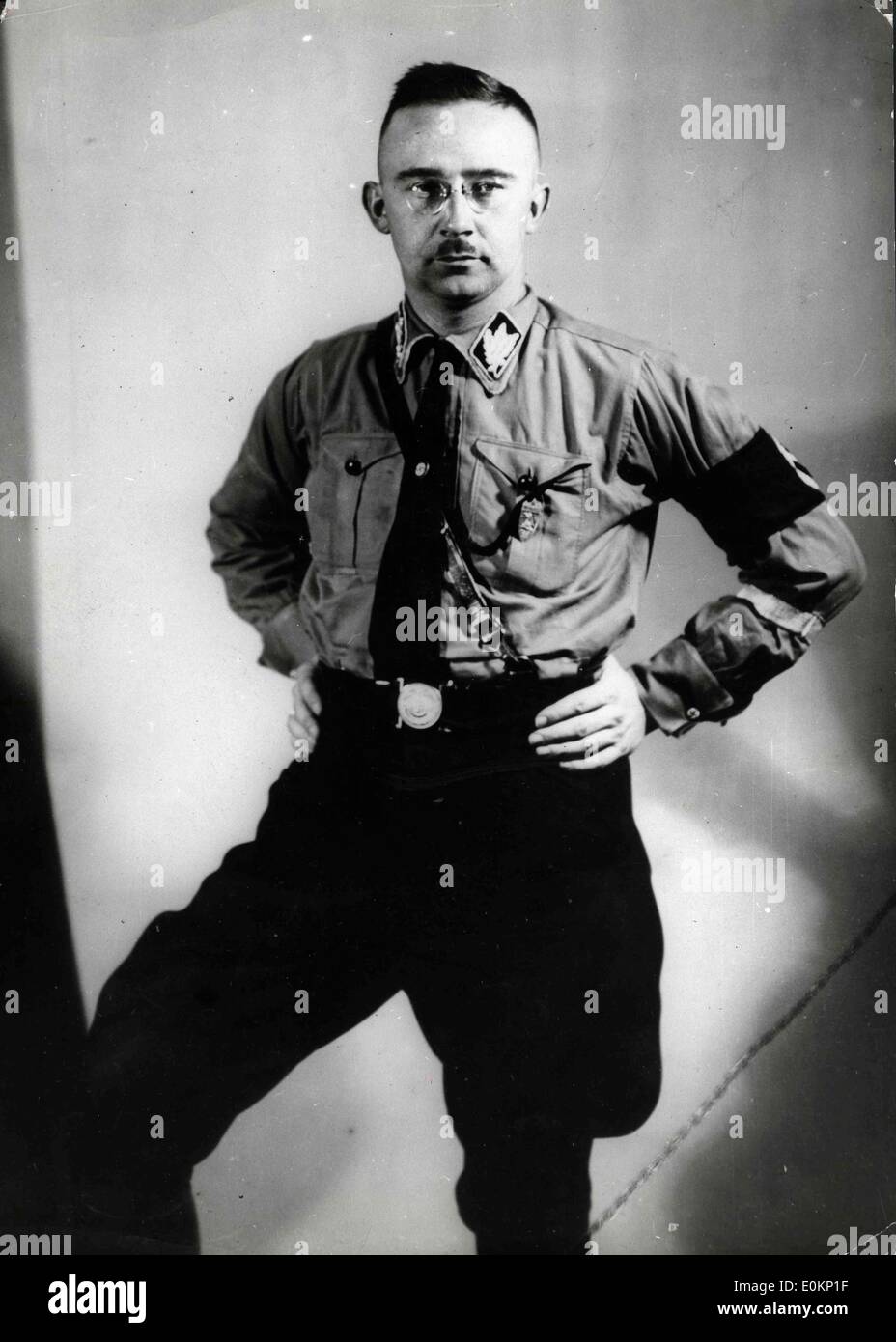 Portrait of Nazi commander Heinrich Himmler Stock Photo