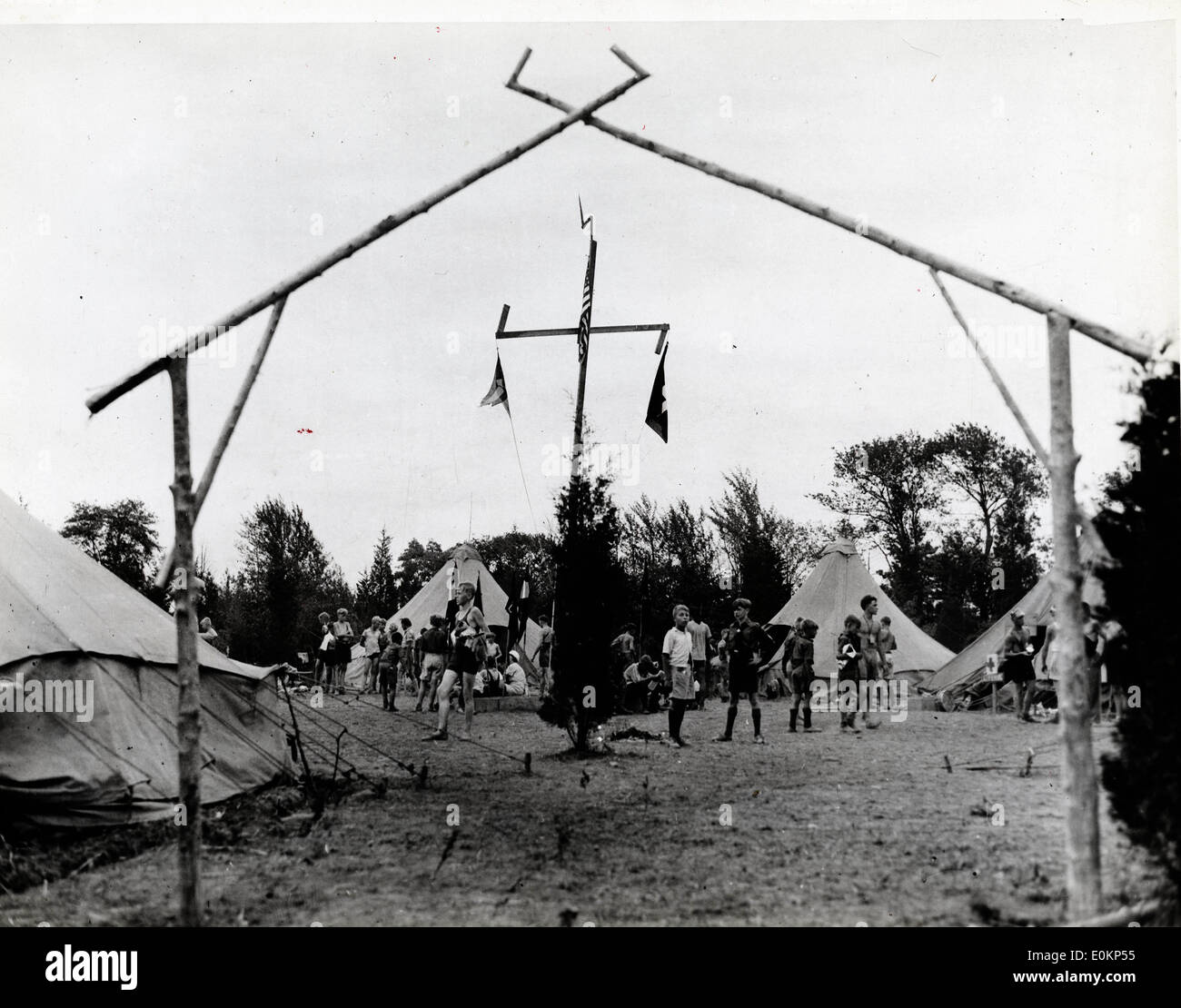 Camp Wille Und Macht Stock Photo