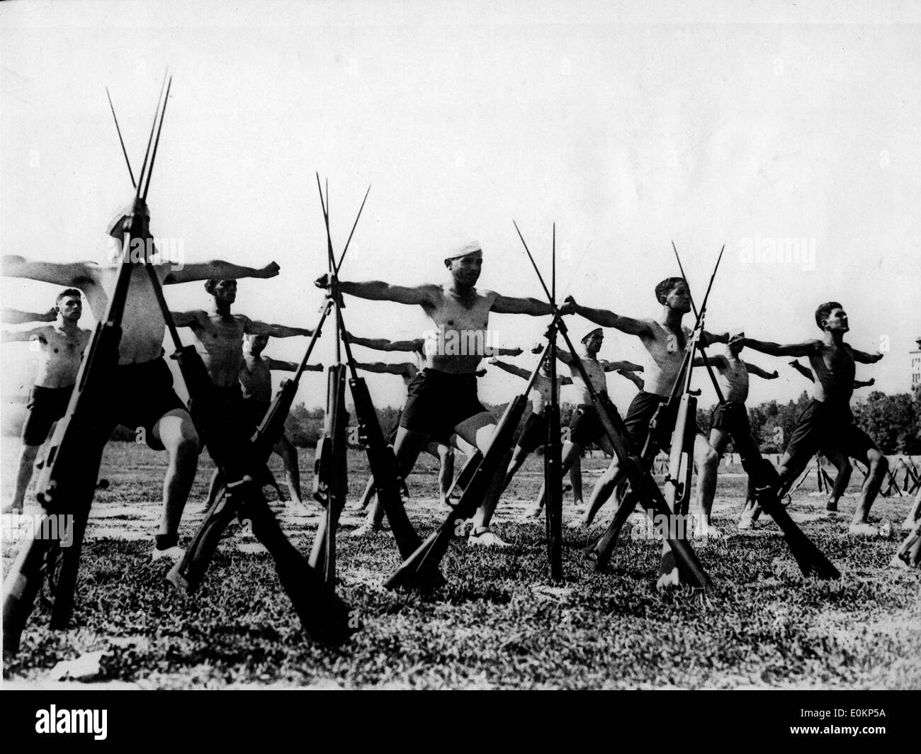 Mussolini's Fascist Youth training camp Stock Photo
