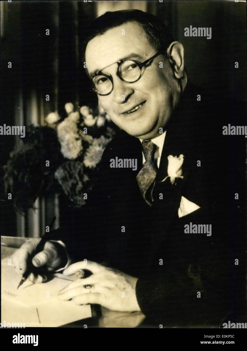 Oct. 18, 1934 - Mr. B.C. Forbes Stock Photo