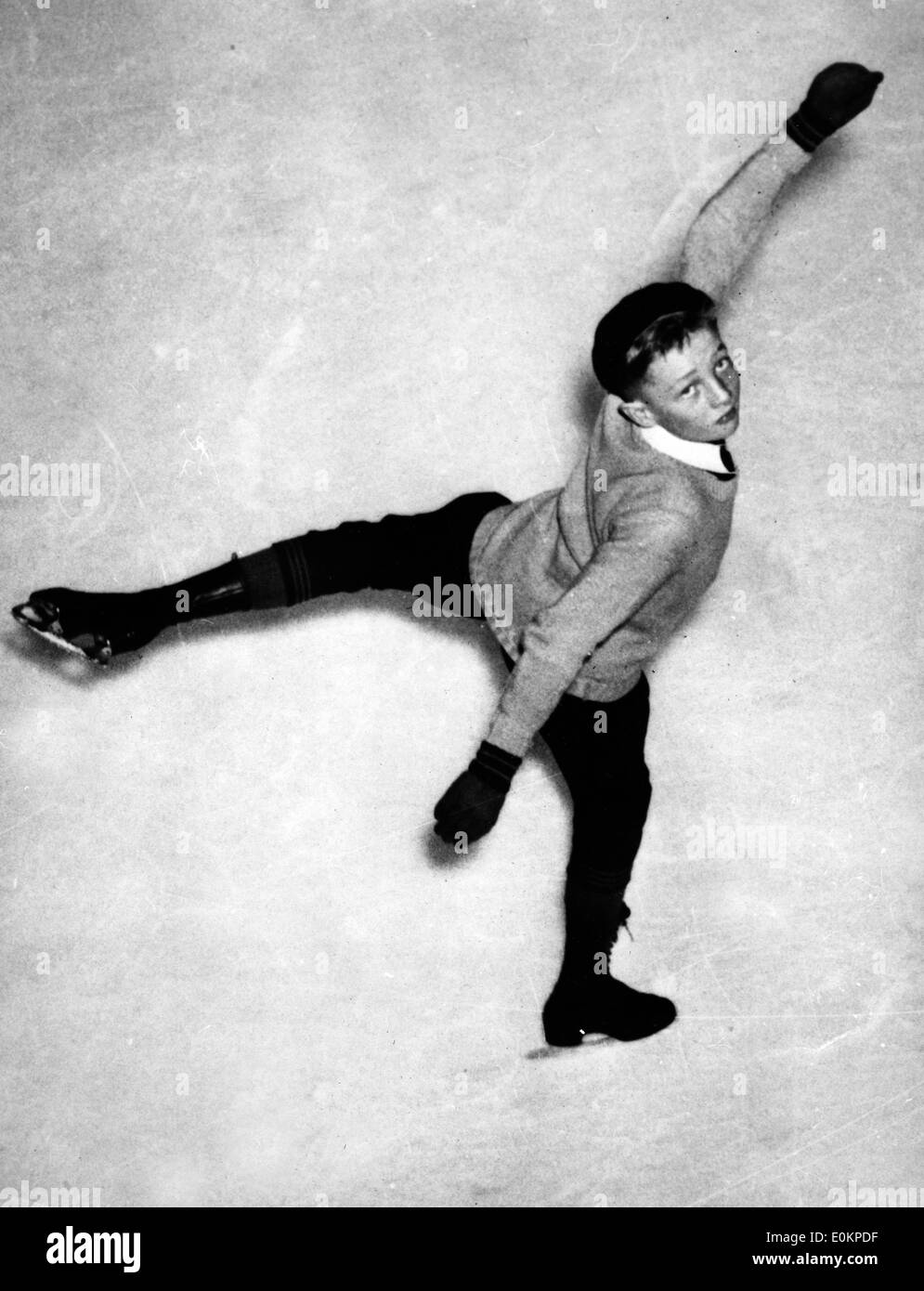 American figure skater Robin Lee champion at Berlin Olympics Stock Photo