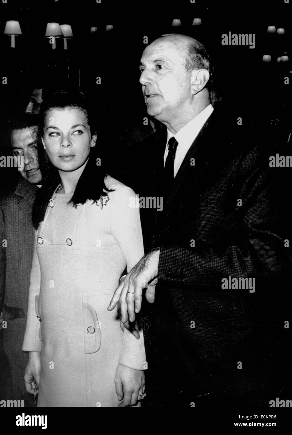 Umberto II with his daughter Marie Beatrice Von Savoyen in Italy Stock Photo