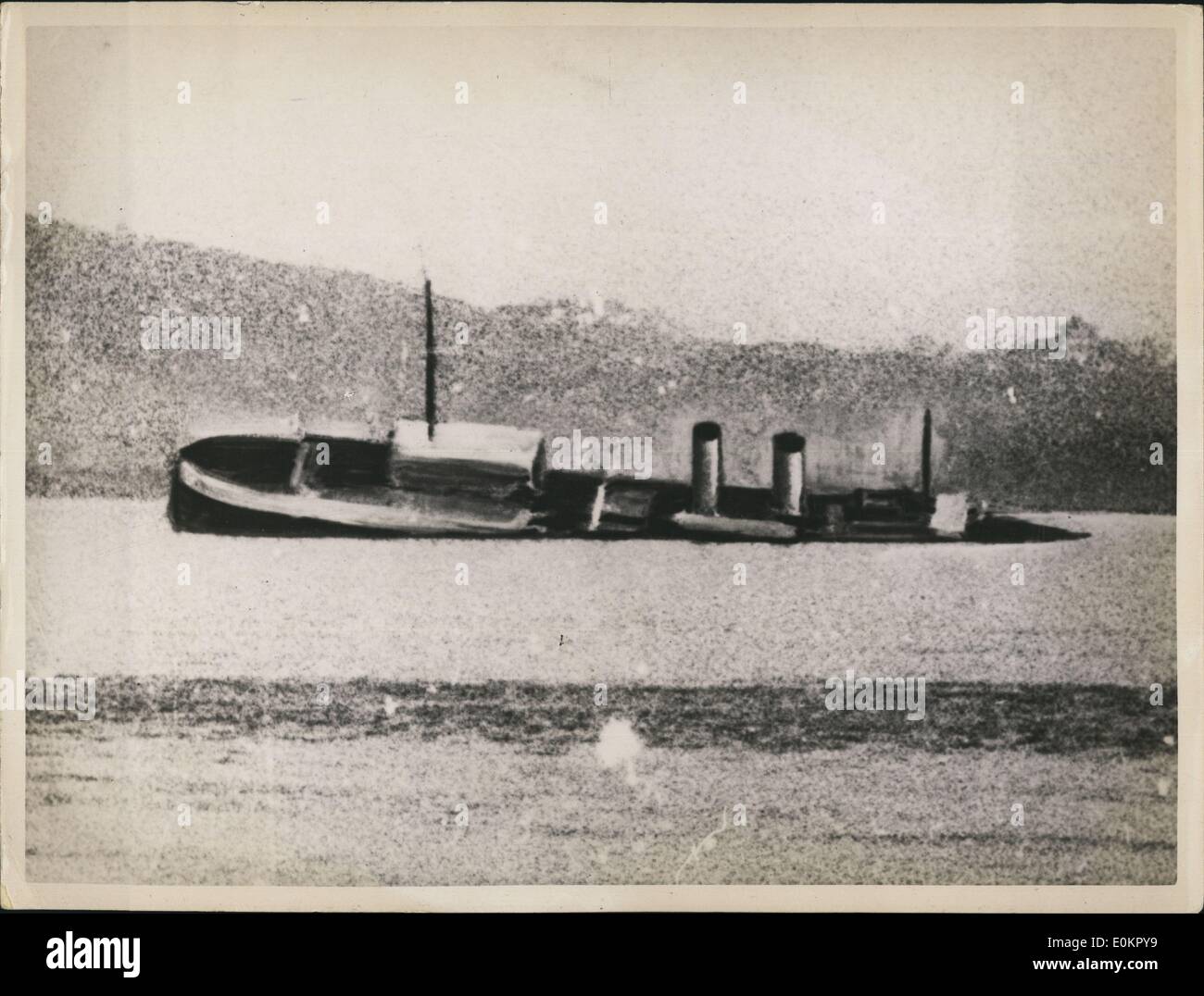 Dec. 12, 1937 - Nanjing, China - The USS Panay incident was a Japanese attack on the American gunboat Panay while she was anchored in the Yangtze River outside Nanking (now known as Nanjing). Stock Photo