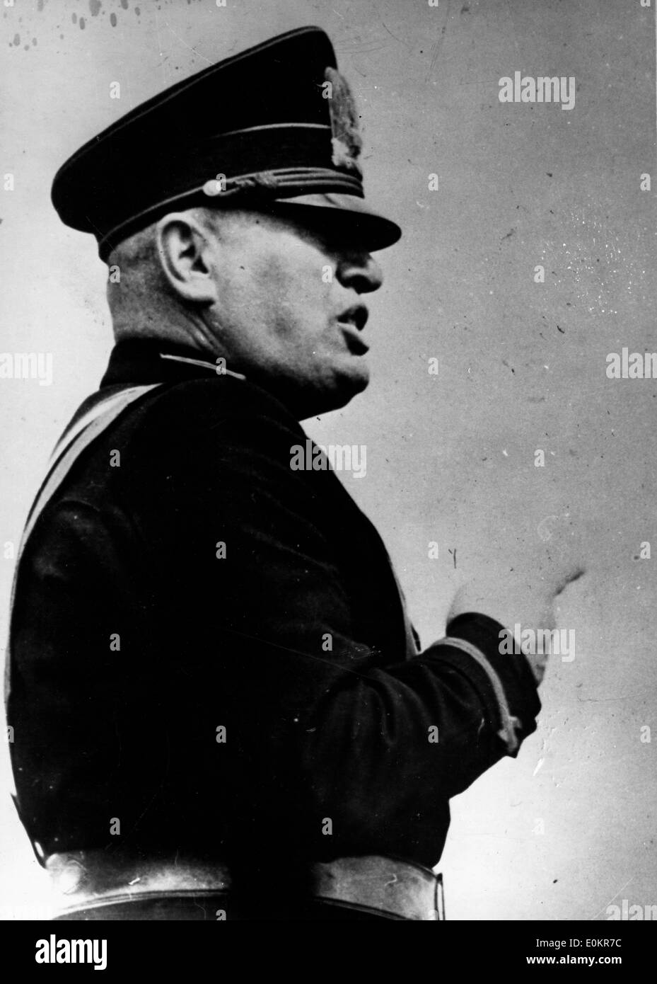 Dictator Benito Mussolini Stock Photo