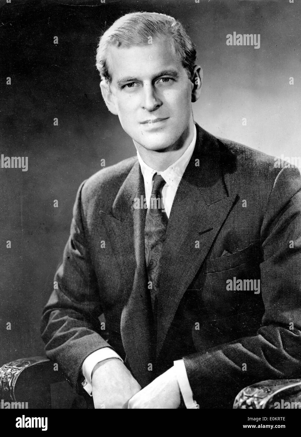 Portrait of Prince Philip Stock Photo