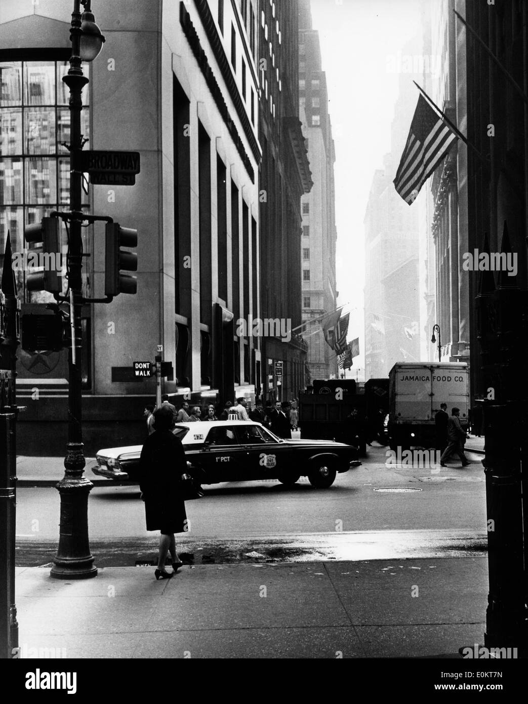 Jan. 01, 1950 - New York, New York, U.S. - File Photo: circa 1950s. The offices of the Wall Street Journal. Stock Photo