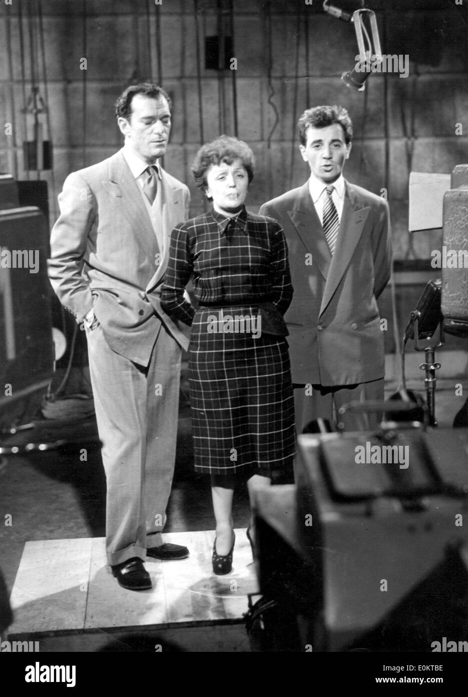 Charles Aznavour And Edith Piaf
