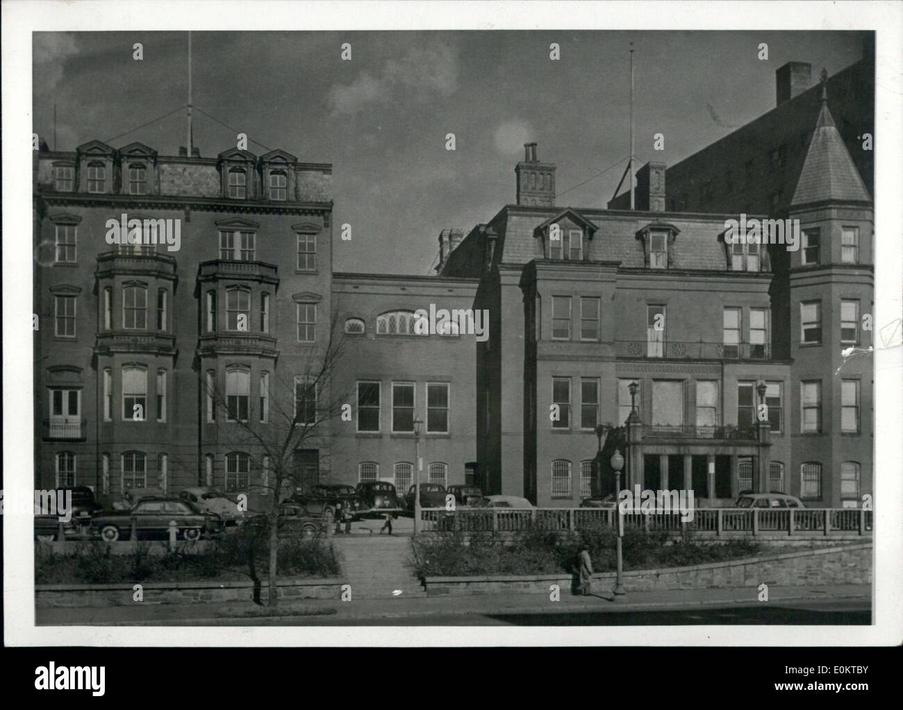Jan. 30, 1951 - The building in Washington DC wher Germans were held Stock Photo