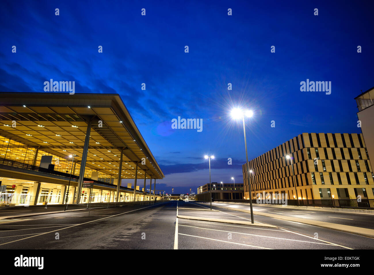 Berlin Brandenburg Airport (IATA: BER) is the new international airport of Berlin, capital of Germany. Originally planned to be opened in 2010, the airport has encountered a series of delays due to poor construction planning, management and execution. - 21 Stock Photo