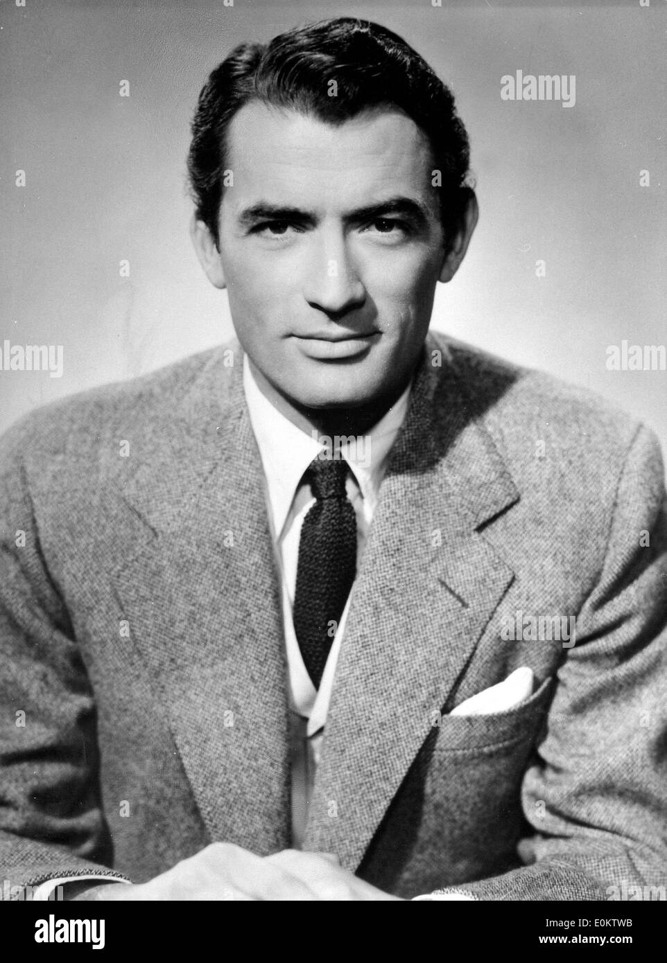 Portrait of actor Gregory Peck Stock Photo