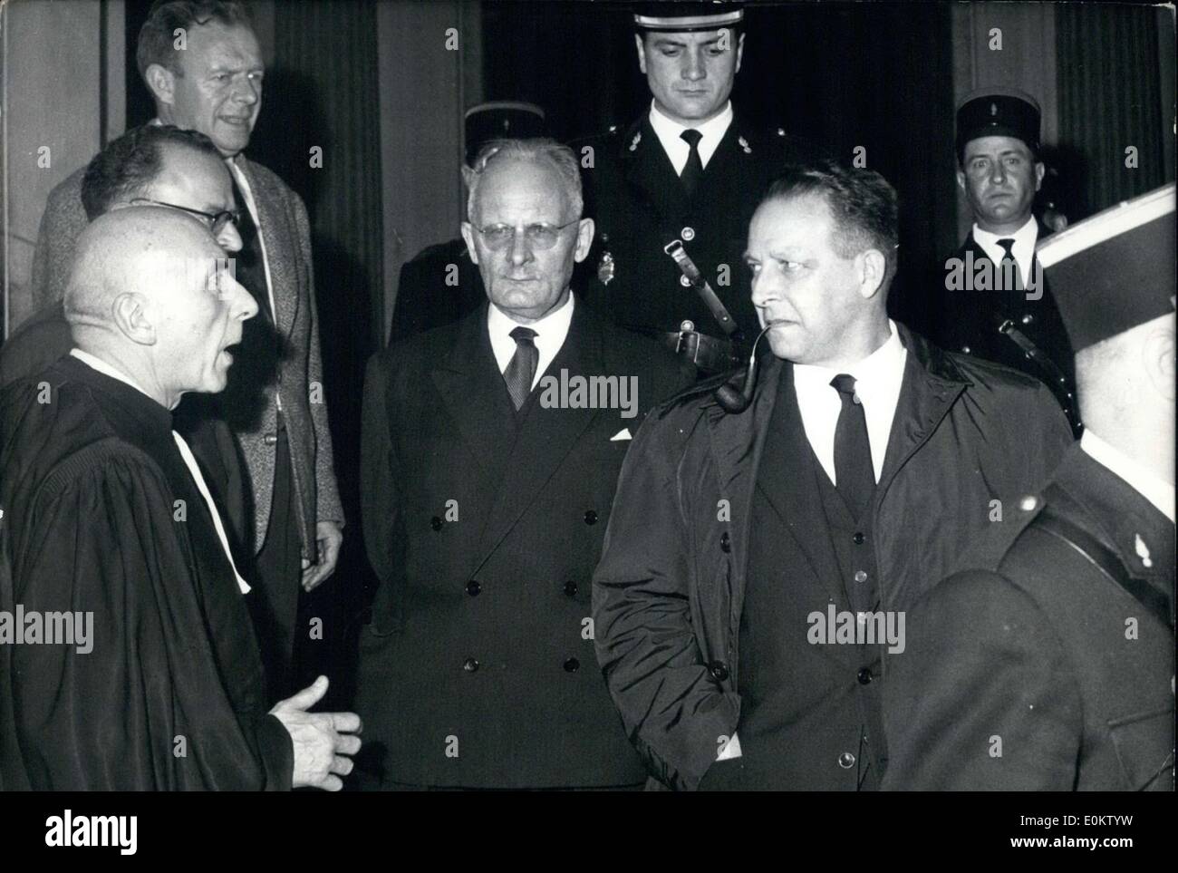 Jun. 01, 1951 - Ex Gen Challe sentenced to 15 yearss at tribunal Stock ...