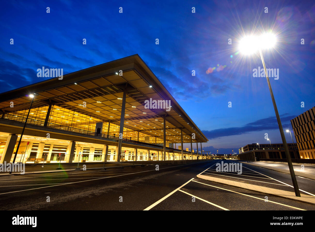 Berlin Brandenburg Airport (IATA: BER) is the new international airport of Berlin, capital of Germany. Originally planned to be opened in 2010, the airport has encountered a series of delays due to poor construction planning, management and execution. - 21 Stock Photo