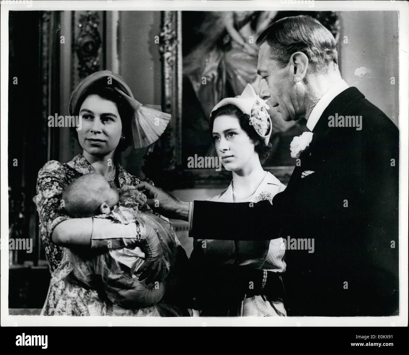 Oct. 10, 1950 - Princess Anne's Christening: At Buckingham Palace on ...