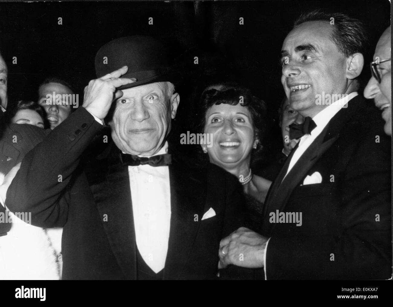 Artist Pablo Picasso  at the Cannes Film Festival Stock Photo