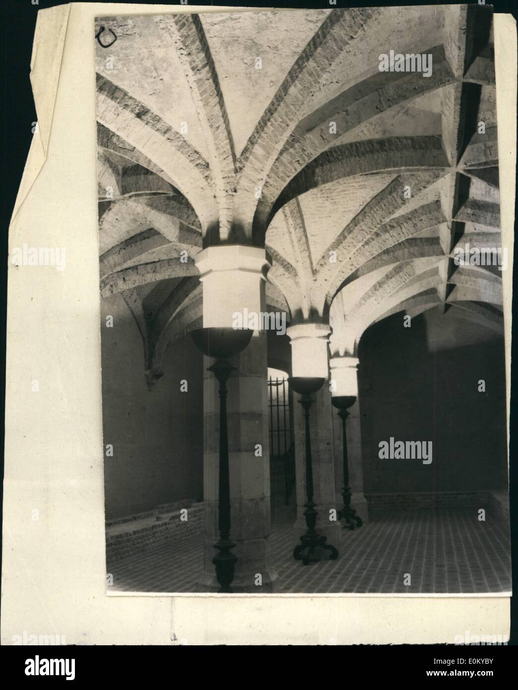 Sep. 09, 1952 King Henry VIII Wine Cellar in its new setting, The