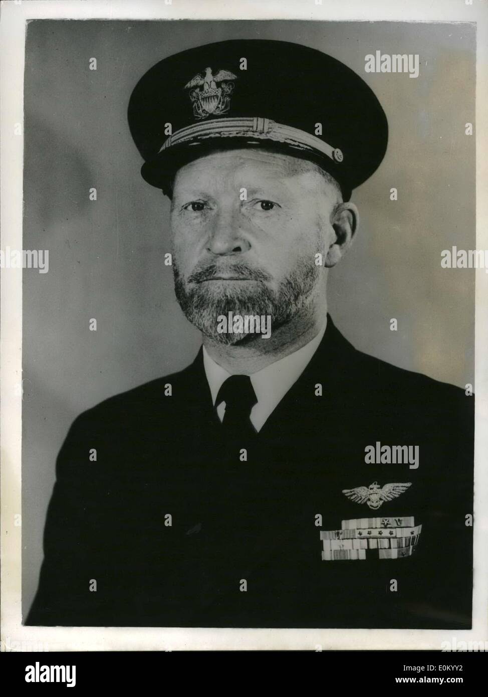 Dec. 12, 1952 - Rear Admiral Robert B. Pirie Of the U.S. Forces Chief of Staff to admiral Wright: Picture Shows: New portrait Rear Admiral Robert B. Pirie the new chief of staff to Vice Admiral Jerauld Wright, Commander - in- Chief U.S. Naval Forces in the Eastern Atlantic and Mediterranean. Stock Photo
